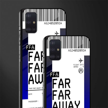 far far away boarding pass ticket glass case for samsung galaxy a71 image-2