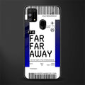far far away boarding pass ticket glass case for samsung galaxy m31 prime edition image