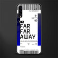 far far away boarding pass ticket glass case for samsung galaxy a30s image