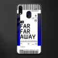 far far away boarding pass ticket glass case for samsung galaxy m10s image