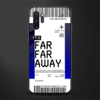far far away boarding pass ticket glass case for samsung galaxy note 10 plus image