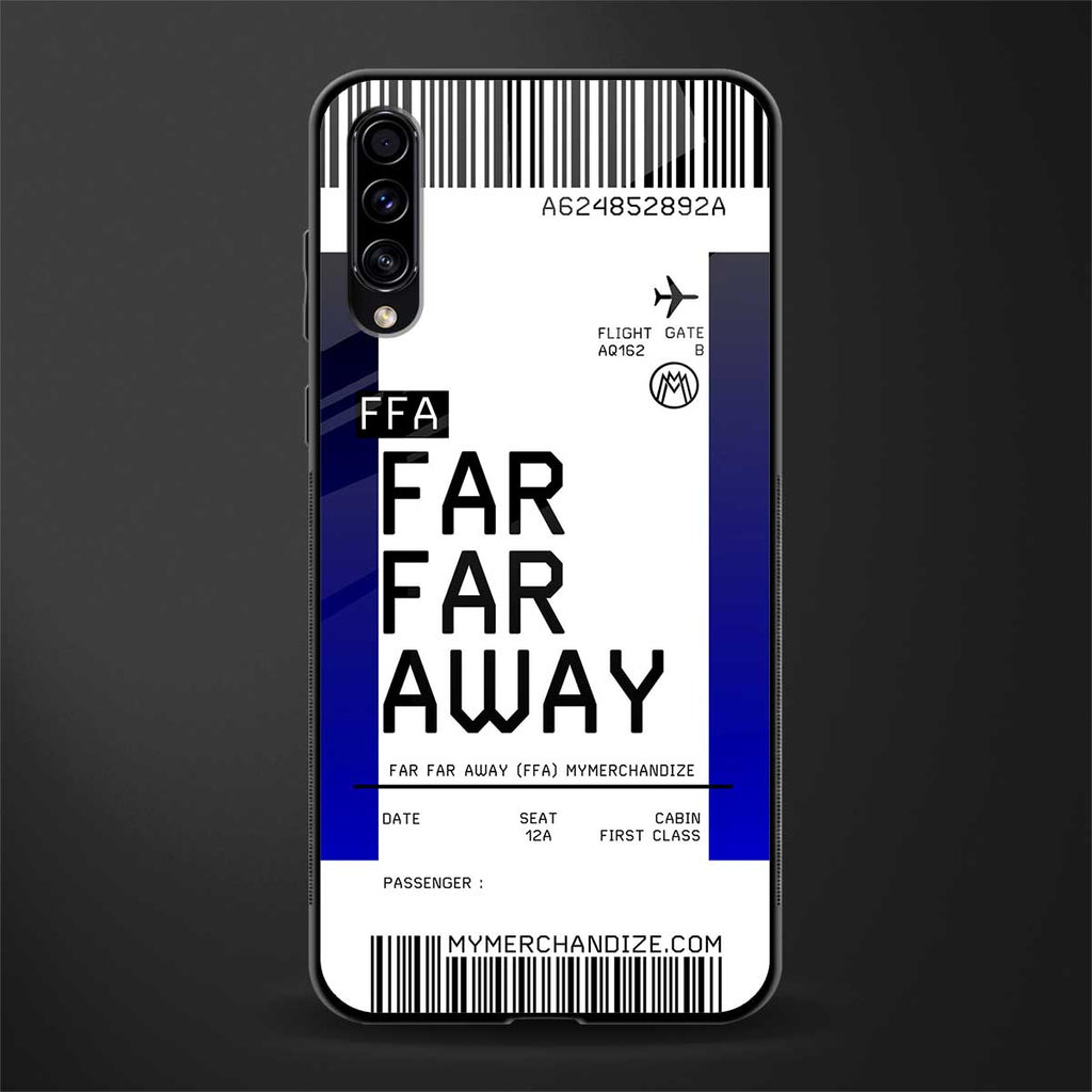 far far away boarding pass ticket glass case for samsung galaxy a70s image