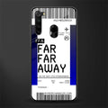 far far away boarding pass ticket glass case for redmi note 8 image