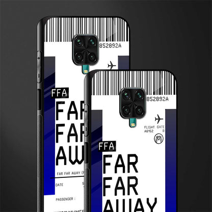 far far away boarding pass ticket glass case for redmi note 9 pro max image-2