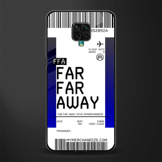 far far away boarding pass ticket glass case for redmi note 9 pro max image