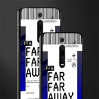 far far away boarding pass ticket glass case for redmi k20 pro image-2