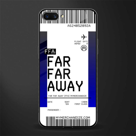 far far away boarding pass ticket glass case for oppo a3s image