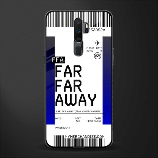 far far away boarding pass ticket glass case for oppo a9 2020 image