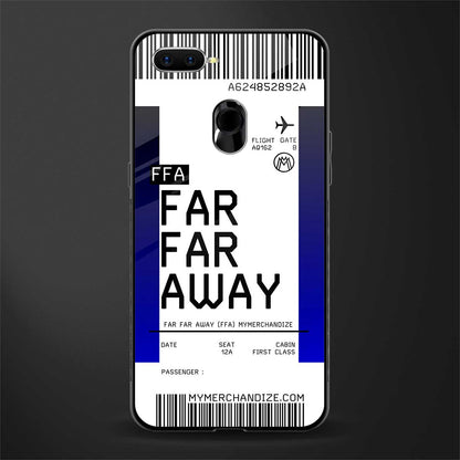 far far away boarding pass ticket glass case for oppo a5s image