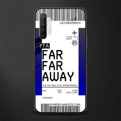 far far away boarding pass ticket glass case for realme x2 image