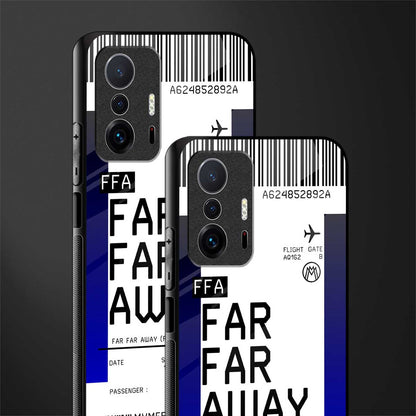 far far away boarding pass ticket glass case for mi 11t pro 5g image-2