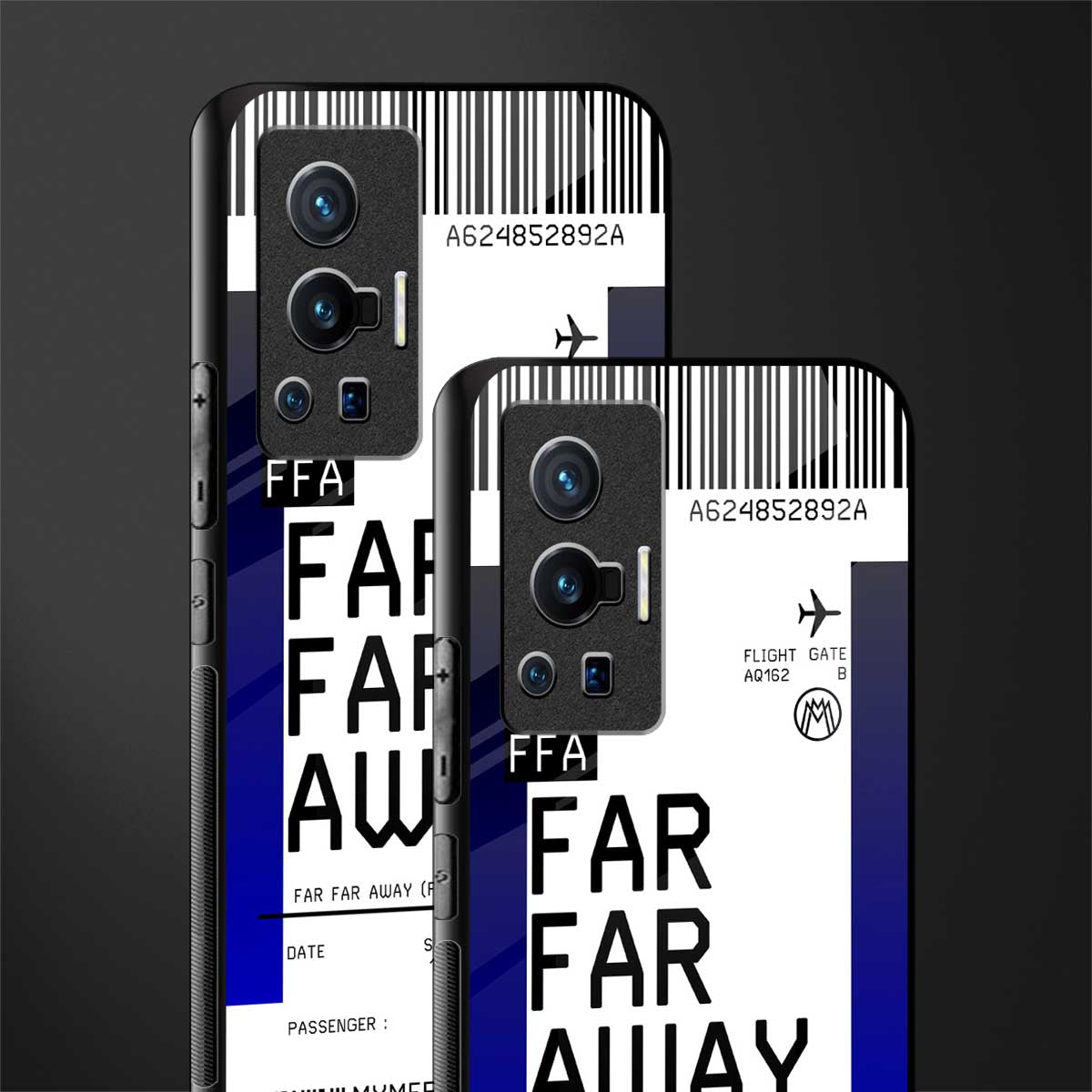 far far away boarding pass ticket glass case for vivo x70 pro image-2