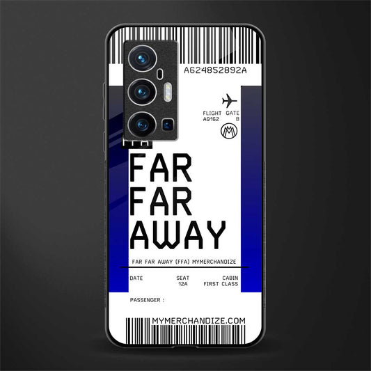far far away boarding pass ticket glass case for vivo x70 pro plus image