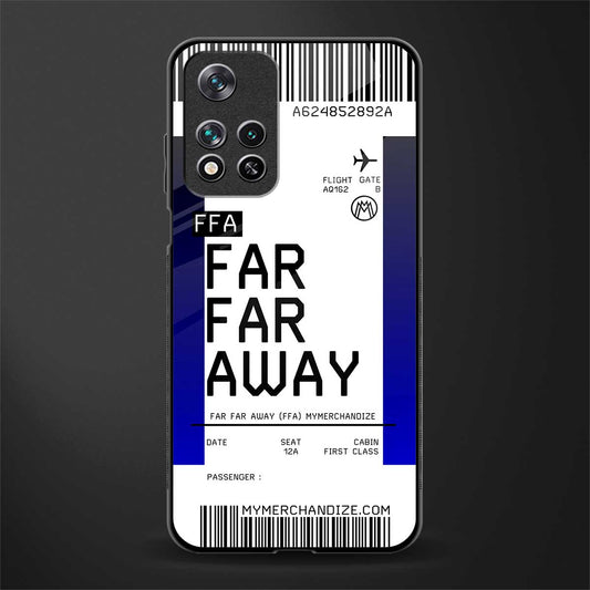 far far away boarding pass ticket glass case for poco m4 pro 5g image