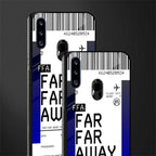 far far away boarding pass ticket glass case for samsung galaxy a20s image-2