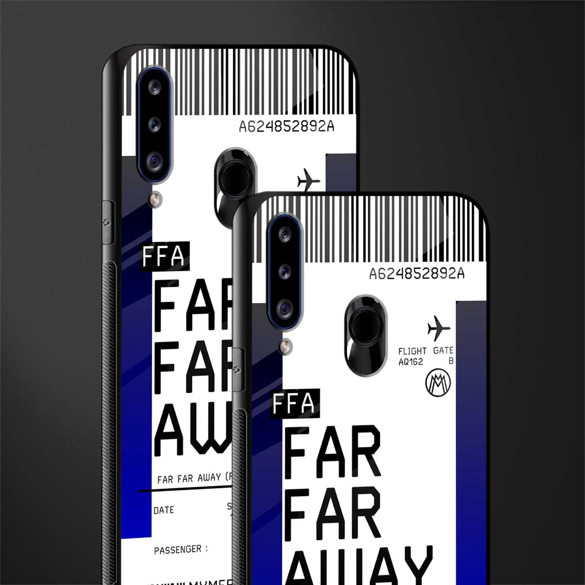 far far away boarding pass ticket glass case for samsung galaxy a20s image-2