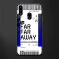 far far away boarding pass ticket glass case for samsung galaxy a20s image