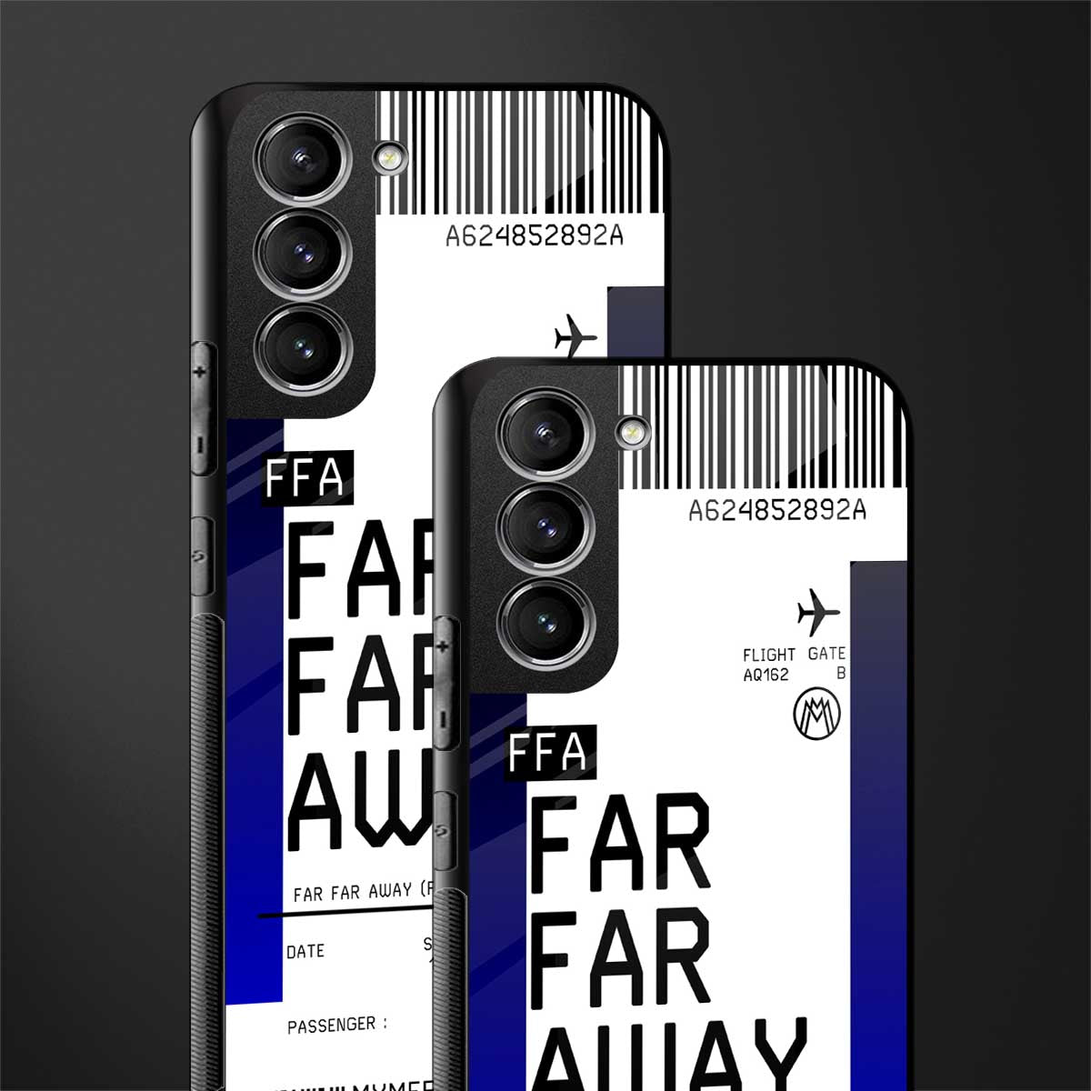far far away boarding pass ticket glass case for samsung galaxy s21 image-2