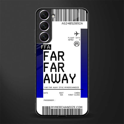far far away boarding pass ticket glass case for samsung galaxy s21 plus image