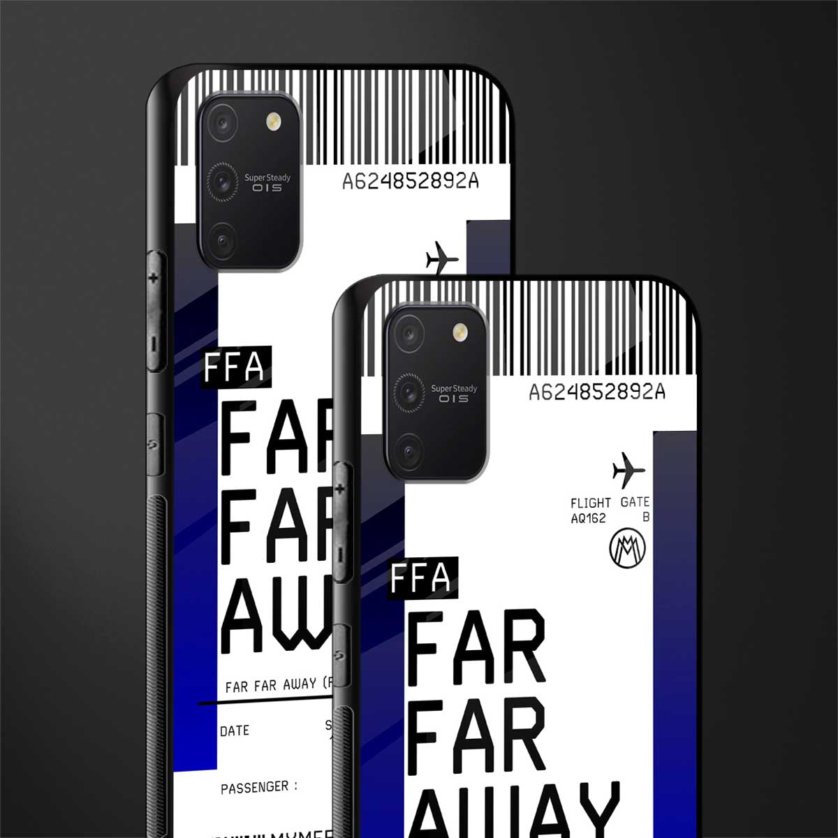 far far away boarding pass ticket glass case for samsung galaxy a91 image-2