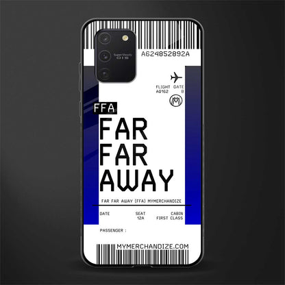 far far away boarding pass ticket glass case for samsung galaxy a91 image