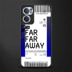 far far away boarding pass ticket glass case for oneplus nord ce 2 5g image