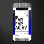 far far away boarding pass ticket glass case for samsung galaxy s10 plus image