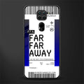 far far away boarding pass ticket glass case for redmi note 9 image
