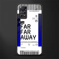 far far away boarding pass ticket glass case for redmi note 11s image