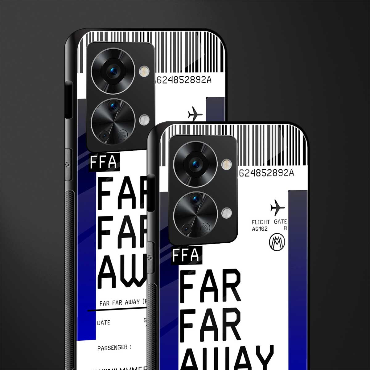 far far away boarding pass ticket glass case for phone case | glass case for oneplus nord 2t 5g