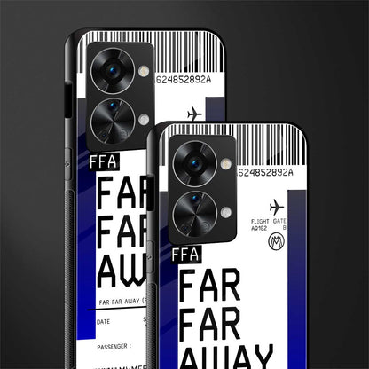 far far away boarding pass ticket glass case for phone case | glass case for oneplus nord 2t 5g