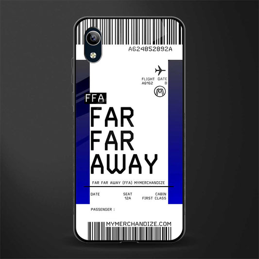 far far away boarding pass ticket glass case for vivo y91i image