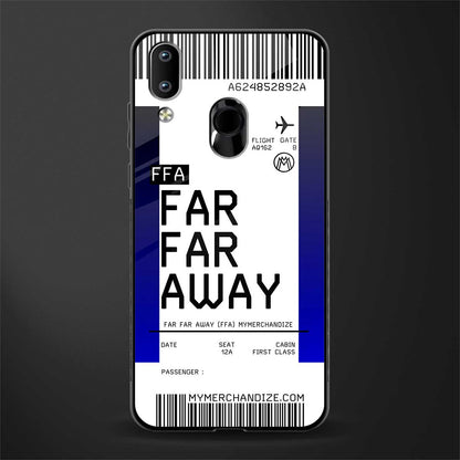 far far away boarding pass ticket glass case for vivo y91 image