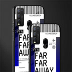 far far away boarding pass ticket glass case for vivo y50 image-2
