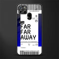 far far away boarding pass ticket glass case for realme narzo 30a image