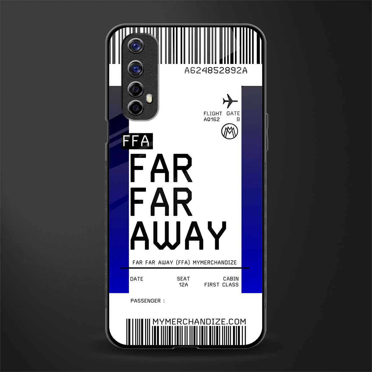 far far away boarding pass ticket glass case for realme narzo 20 pro image