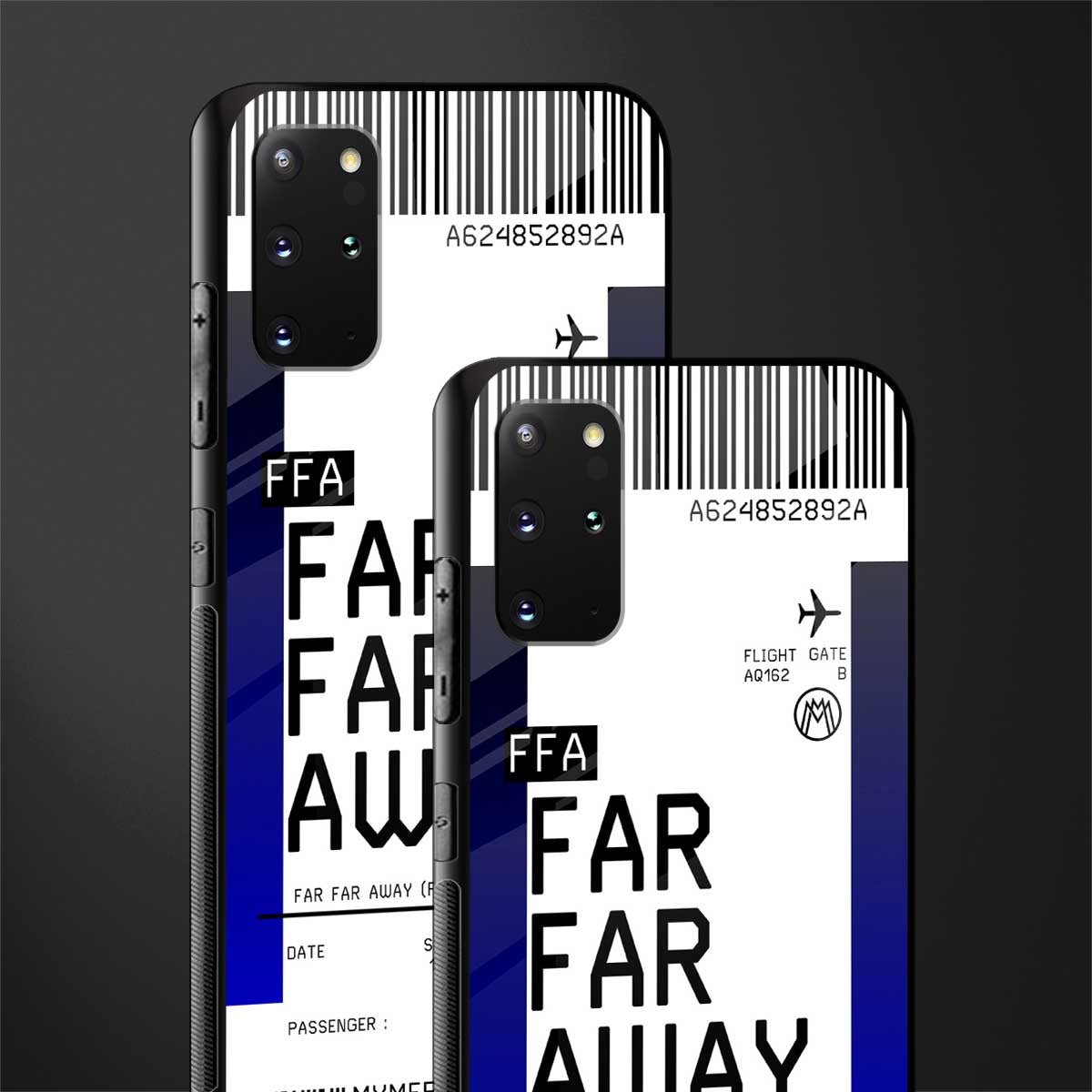 far far away boarding pass ticket glass case for samsung galaxy s20 plus image-2