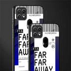 far far away boarding pass ticket glass case for oppo a15s image-2