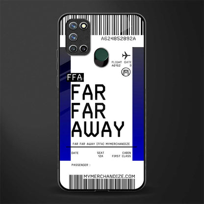 far far away boarding pass ticket glass case for realme 7i image