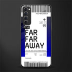far far away boarding pass ticket glass case for oppo reno 4 pro image