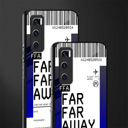 far far away boarding pass ticket glass case for vivo v20 se image-2