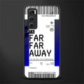 far far away boarding pass ticket glass case for vivo v20 se image