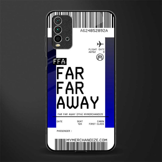 far far away boarding pass ticket glass case for redmi 9 power image