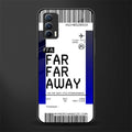far far away boarding pass ticket glass case for realme x7 image