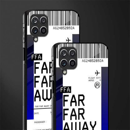 far far away boarding pass ticket glass case for samsung galaxy f12 image-2