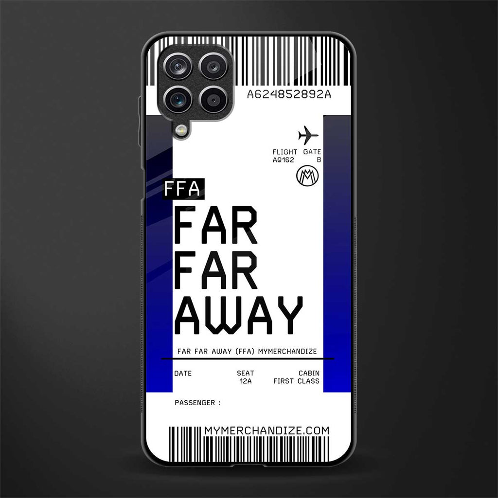 far far away boarding pass ticket glass case for samsung galaxy a12 image