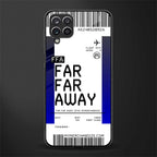 far far away boarding pass ticket glass case for samsung galaxy a12 image