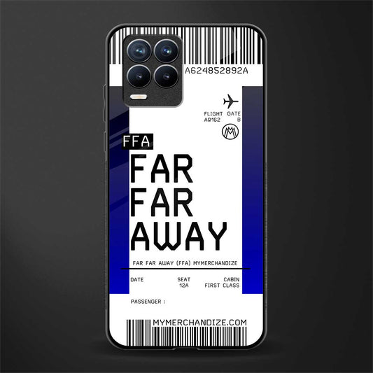 far far away boarding pass ticket glass case for realme 8 4g image
