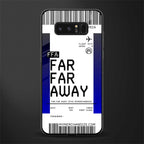far far away boarding pass ticket glass case for samsung galaxy note 8 image