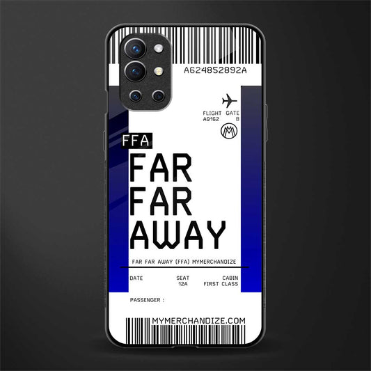 far far away boarding pass ticket glass case for oneplus 9r image